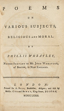 Poems on Various Subjects, Religious and Moral, 1773