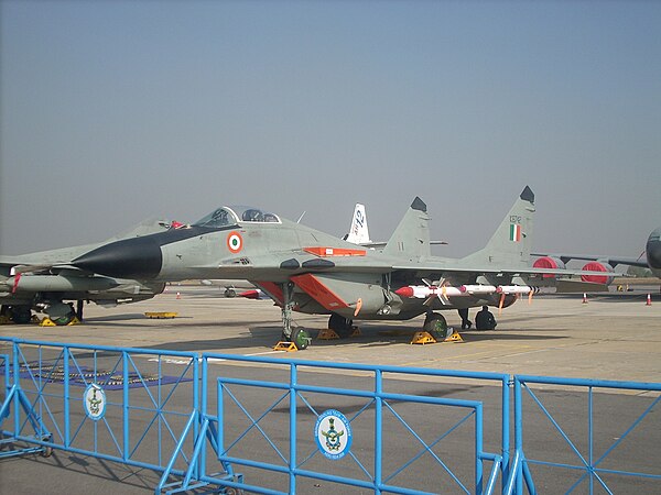 Indian Air Force MiG-29. MiG-29 fighters were one of the industry's key exports during the crisis years in 1990s