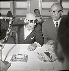 Stravinsky during a 1962 visit to Israel. Boris Carmi, Meitar Collection, National Library of Israel