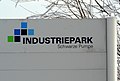 Hinweisschild Industriepark Schwarze Pumpe