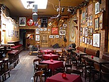 Inside Sweetwater Saloon before opening time, 2004. Inside Sweetwater Saloon in Mill Valley 2004.jpg