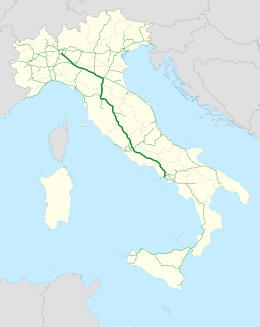 Italie - carte de l'autoroute A1.svg