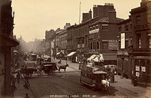 19th-century Briggate, Leeds James Valentine The Briggate Leeds.jpg