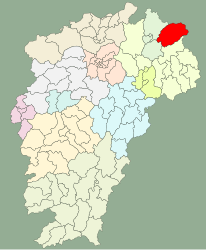Contea di Wuyuan – Mappa