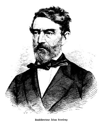 Johan Sverdrup, The Liberal Party's first leader. Augustinussen first supported Sverdup and the reform movement, but over time became extremely skeptical of what he called "Jaabaekianism" and"Sverdrupianism". Augustinussen abandoned active politics when the political parties formed in 1884. Johan Sverdrup (engraving by H P Hansen).jpg