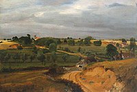 John Constable (1776-1837) - Brightwellin kirkko ja kylä - T03121 - Tate.jpg