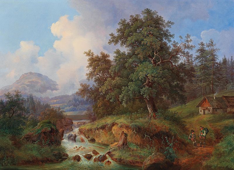 File:Joseph Jonas Gebirgslandschaft mit Wanderern 1847.jpg