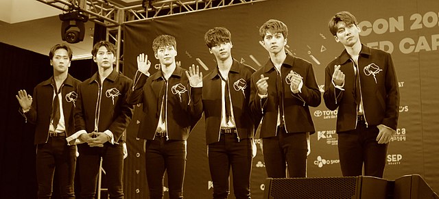 VIXX at the KCON LA 2017 Red Carpet From left to right: Ravi, Leo, Hongbin, N, Ken, and Hyuk