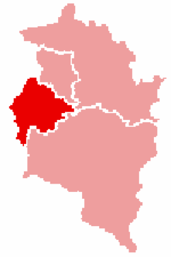 okres Feldkirch na mapě Vorarlberska