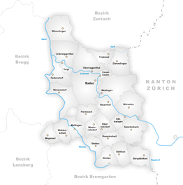 Kaart van Baden