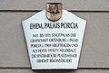 English: Plaque Deutsch: Schild