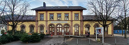 Kommunales Kino Freiburg Der Alte Wiehrebahnhof in Freiburg (cropped)