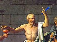 La mort de Socrate avec sa fourchette.jpg