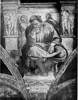 Life of Michael Angelo, 1912 - The Prophet Jeremiah