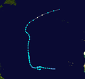 Hurricane Lisa track map