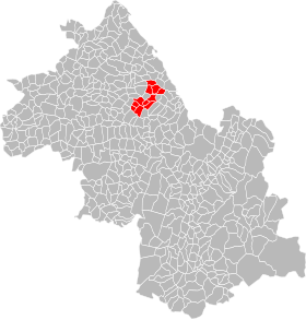 Localisation de Communauté de communes Bourbre-Tisserands