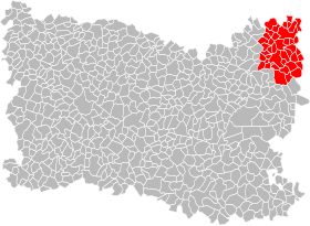 Ubicación de la Comunidad de municipios del Pays Noyonnais