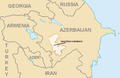 Границе совјетске аутономне области Нагорно-Карабах у саставу совјетског Азербејџана (1930—1991. године).