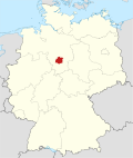 Localização de Hildesheim na Alemanha