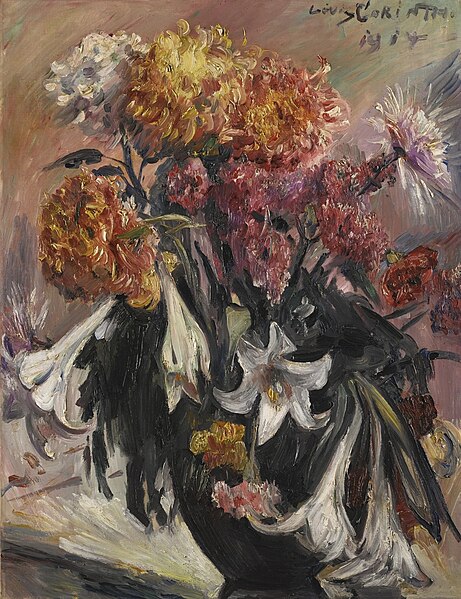 File:Lovis Corinth - Chrysanthemen und Lilien (1914).jpg