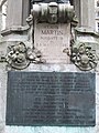 Monument aux Grands Hommes de la Martinière, plaque Claude Martin