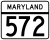 Maryland Rute 572 penanda