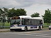 An S76 bus stopped on New Dorp Lane in New Dorp