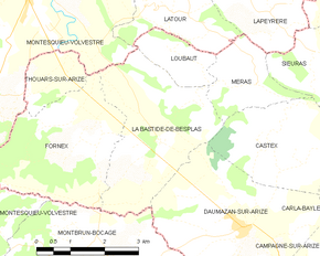 Poziția localității La Bastide-de-Besplas