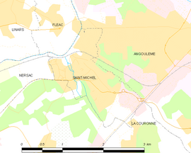 Mapa obce Saint-Michel