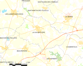 Poziția localității La Gaubretière