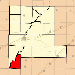 Map highlighting Pope Township, Fayette County, Illinois.svg