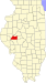 Map of Illinois highlighting Cass County Map of Illinois highlighting Cass County.svg