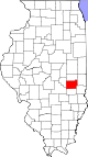 Map of Illinois highlighting Coles County.svg