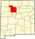 Map of New Mexico highlighting Sandoval County.svg