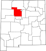 Map of New Mexico highlighting Sandoval County.svg