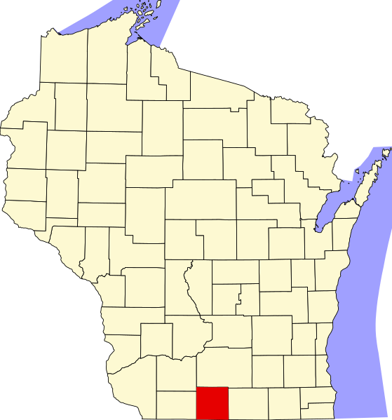 File:Map of Wisconsin highlighting Green County.svg