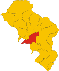 Localizarea Aulla în Provincia Massa-Carrara
