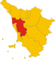 Collocatio finium Provinciae in Regione Tuscia.