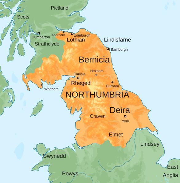 File:Map of the Kingdom of Northumbria around 700 AD.svg