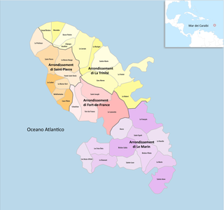Arrondissements of the Martinique department