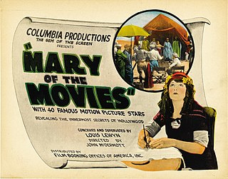 <i>Mary of the Movies</i> 1923 silent film by John McDermott