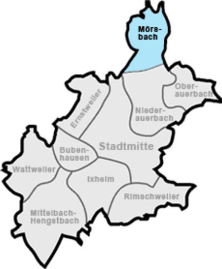 Moersbach lage in zw