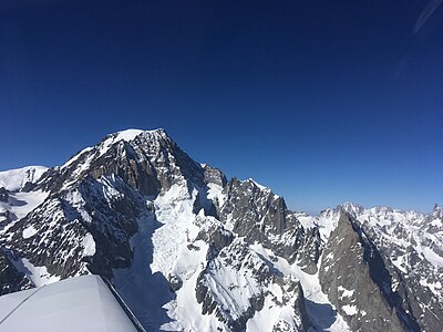 Mont Blanc viewed from the plane