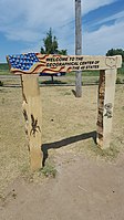 An additional monument adjacent to the marker