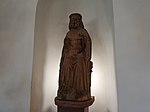 Träskulptur av helig konung, möjligen S:t Olof, från slutet av 1400-talet.