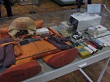 Cosmonaut's survival kit in Polytechnical Museum, Moscow Moscow Polytechnical Museum, cosmonaut's survival kit.jpg