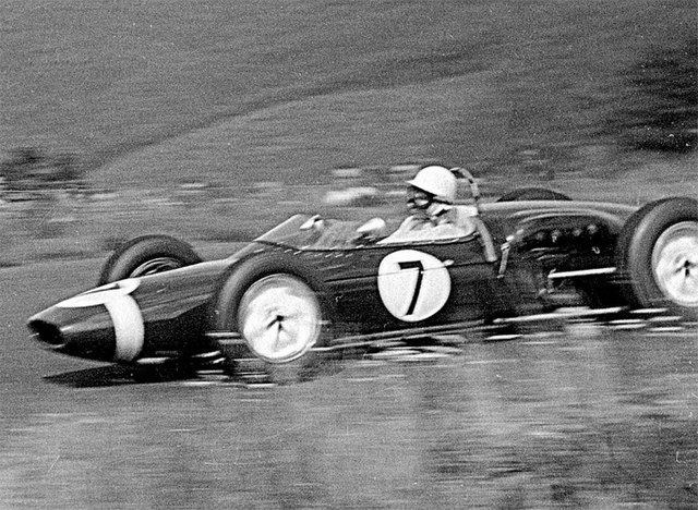 Stirling Moss's Lotus 18 at the Nürburgring during 1961