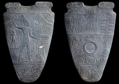 Facsimile No. 3 King's Name 480px-Narmer_Palette