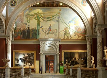Gustav Vasas indtog i Stockholm 1523 (påbegyndt 1891, færdiggjort 1908, (sv) Billedet hænger i den øverste trappehal i Nationalmuseet i Stockholm