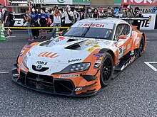 2021 Super GT championship-winning TGR Team au Tom's Supra No.36 au TOM'S GR Supra after 2022 Takanoko no Hotel Suzuka GT 300km (1).jpg